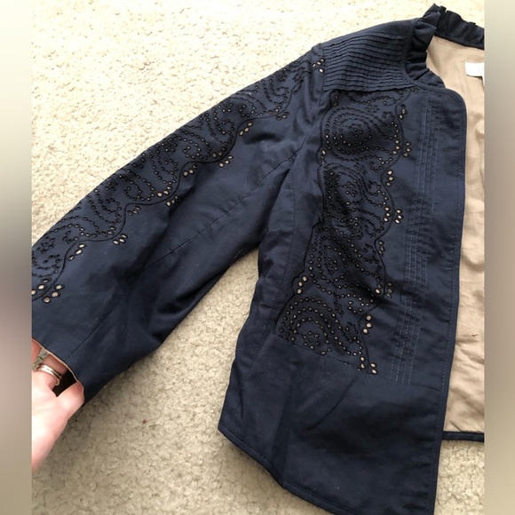 Loft size 4 navy half jacket - Picture 3 of 6
